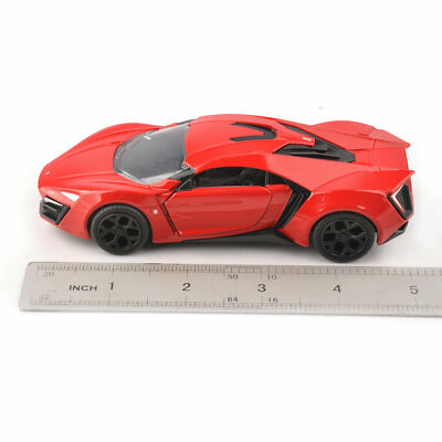 Fast And Furious Lykan Hypersport, Red, JADA, Diecast Toy Car, 5.5