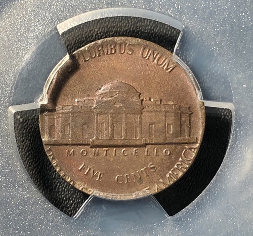 1979 ⭐️Mint Error⭐️ 5C Jefferson Nickel Struck on 1C Planchet PCGS MS63BN - Picture 3 of 4