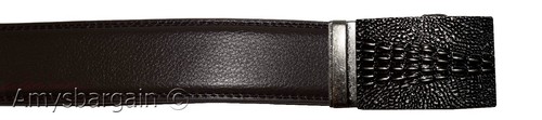 Man's belt X Large size genuine leather lizard skin Leather printed leather bew - Picture 6 of 12