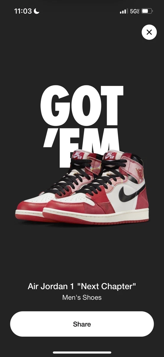 Jordan 1 shop spiderman size 8