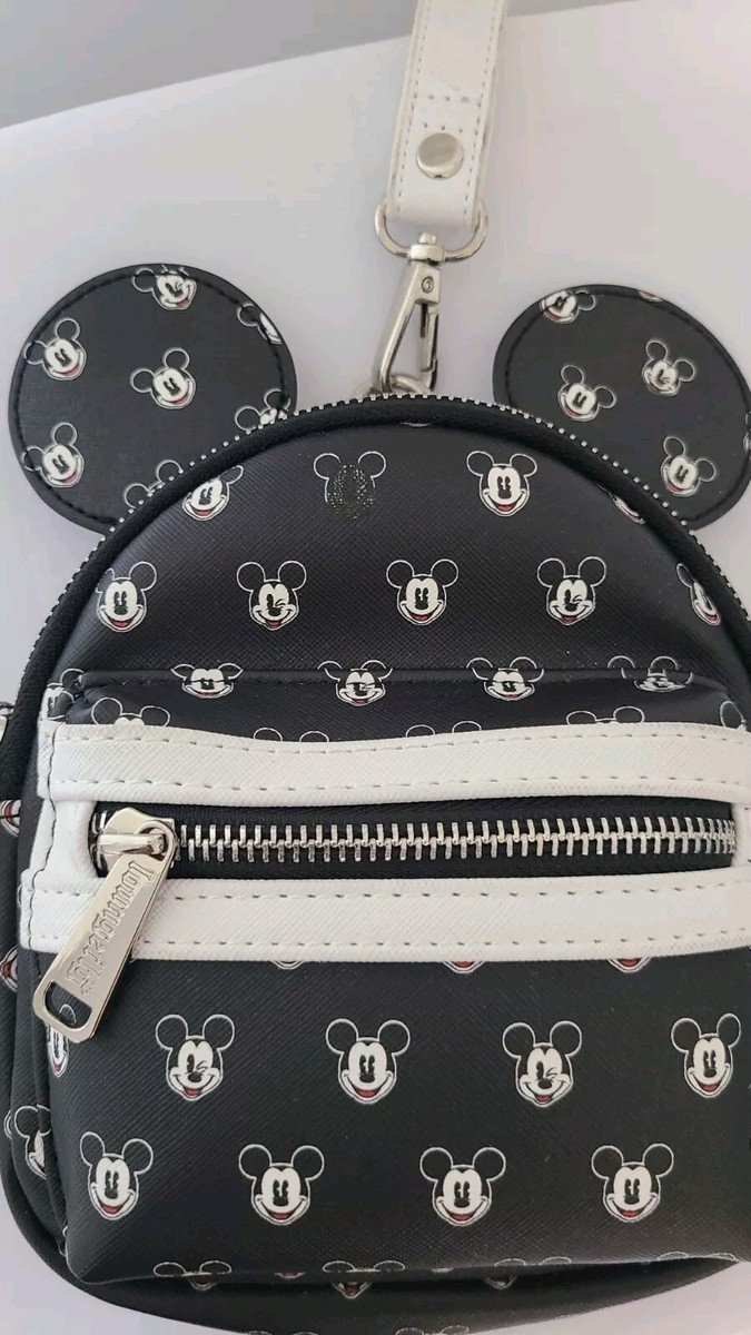 Disney Parks Loungefly Mickey Mouse Faces Mini Backpack  display picture 3