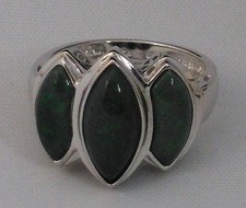 Weißgold Ring 3 x Opal Volll Opal 585 Gold Neu wertig