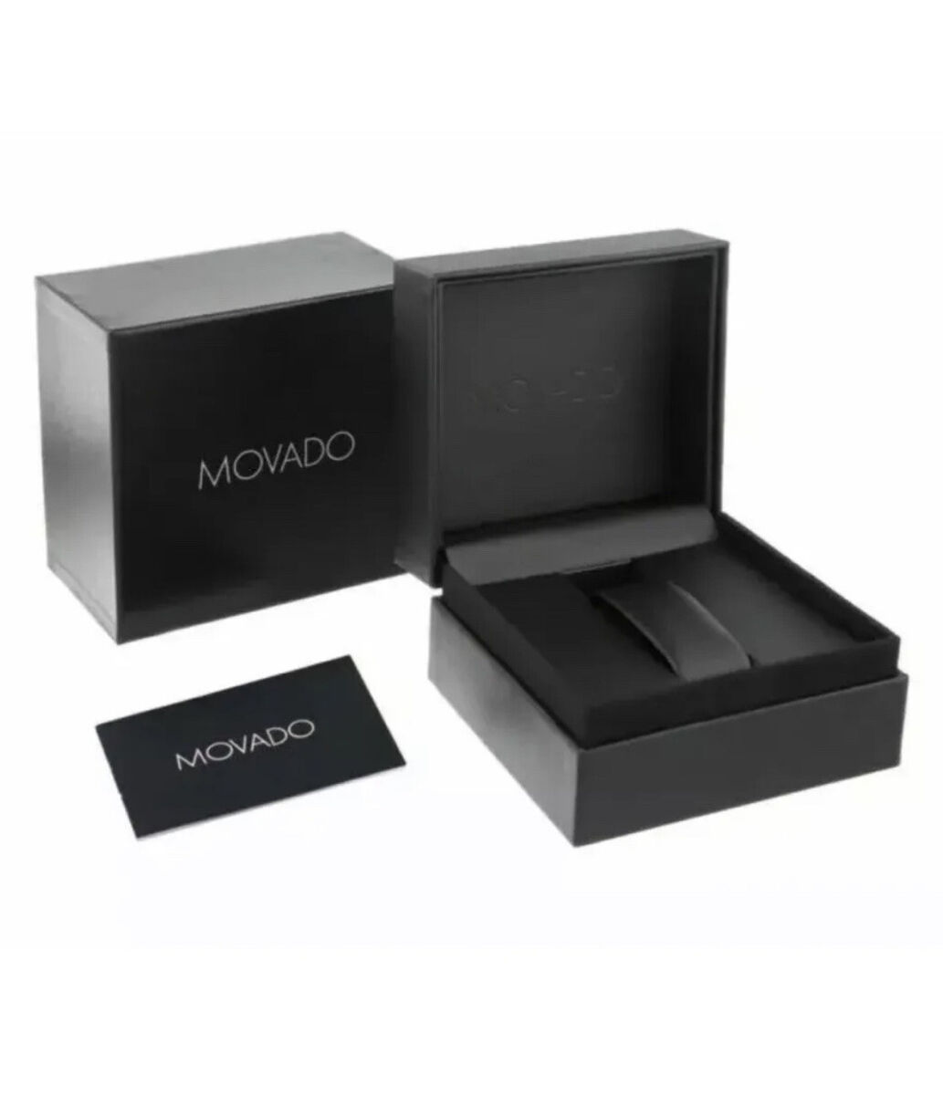 Brand New Movado Men's Esperanza Black Dial Two Tone Slim Brand New Movado Men's Esperanza Black Dial Two Tone Slim