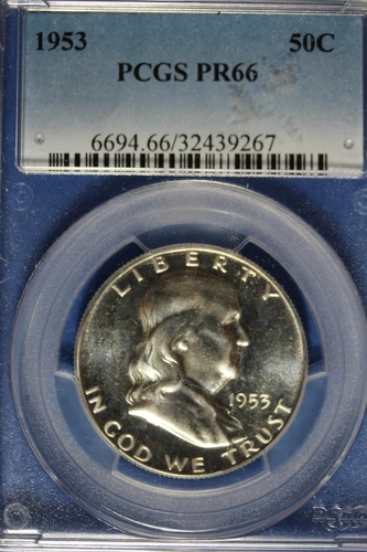 1953 PCGS PR66 FRANKLIN HALF DOLLAR #B50273