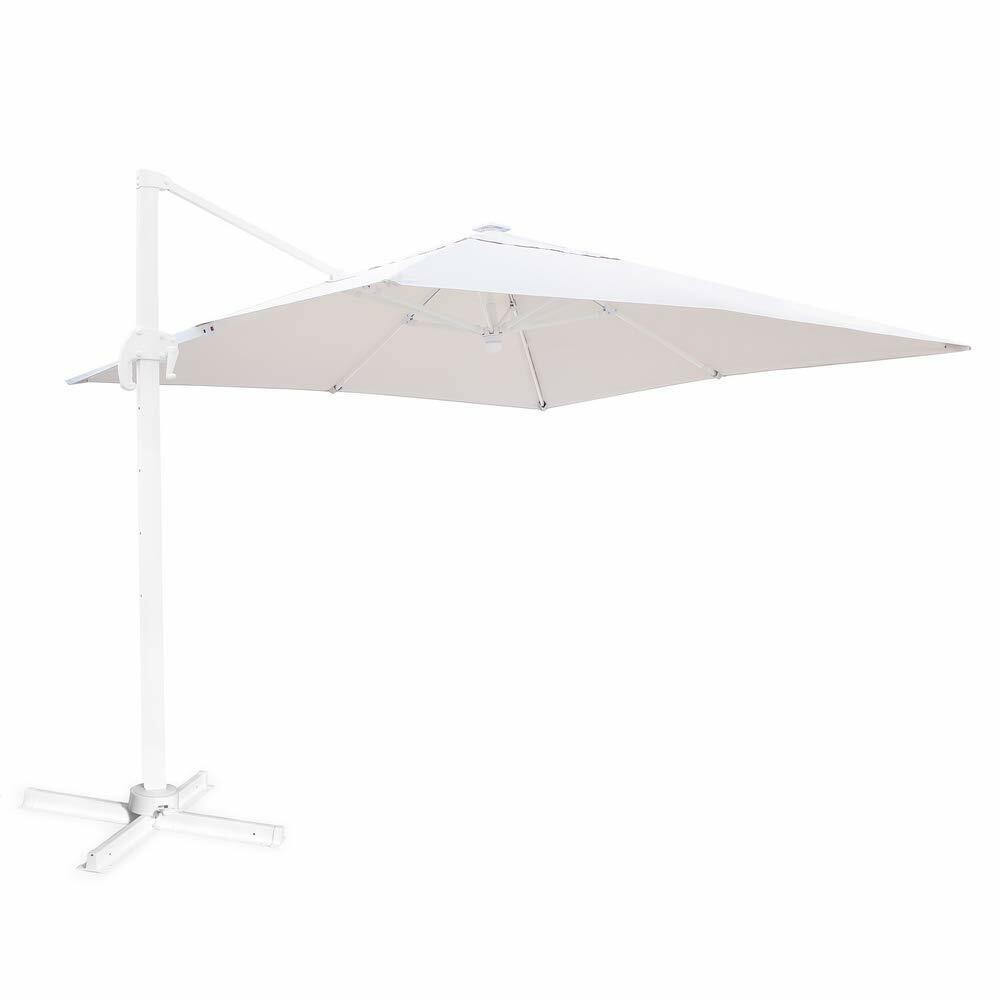 PARASOL SOLAR LED EXCÉNTRICO DE ALUMINIO (21664)