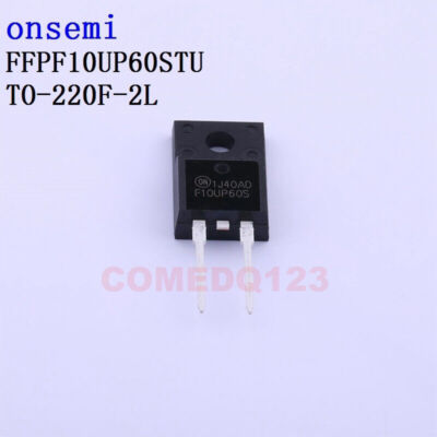 5PCSx FFPF10UP60STU TO-220F-2L Onsemi Diodes - Purpose #WD8*