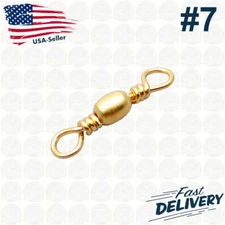 Manloong Golden Nickle Fishing Barrel Swivel #7
