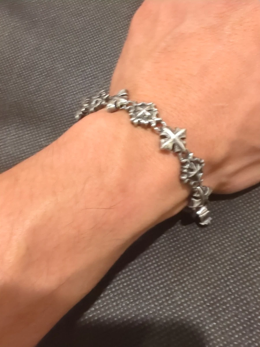 Chrome Hearts Double Cross Pattern Bracelet