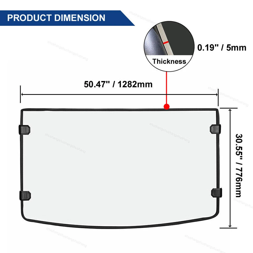 Fits Polaris Brutus/Brutus HD 2013-2015 2016 Full Front Windshied Windscreen - Изображение 4 из 4