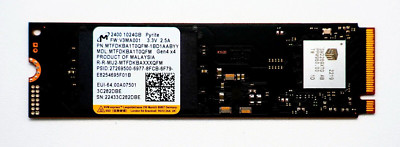 Micron 1TB 2400 PCIe Gen4x4 M.2 2280 NVMe SSD Solid State - MTFDKBA1T0QFM