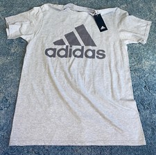 Nwt Adidas Go-To Tee T-Shirt 3 Stripe Graphic Logo. Sz Medium  Gray