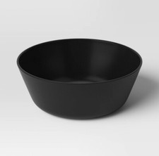 Set of 4 ROOM ESSENTIALS Recycled Plastic Cereal Bowls BPA-Free 37oz Black