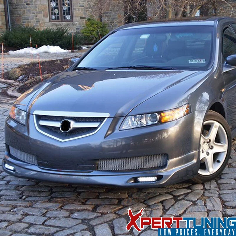 Fits 04-06 Acura TL Base Sedan 4Dr JDM Style Front Bumper Lip Spoiler - PU Foto 3 de 4