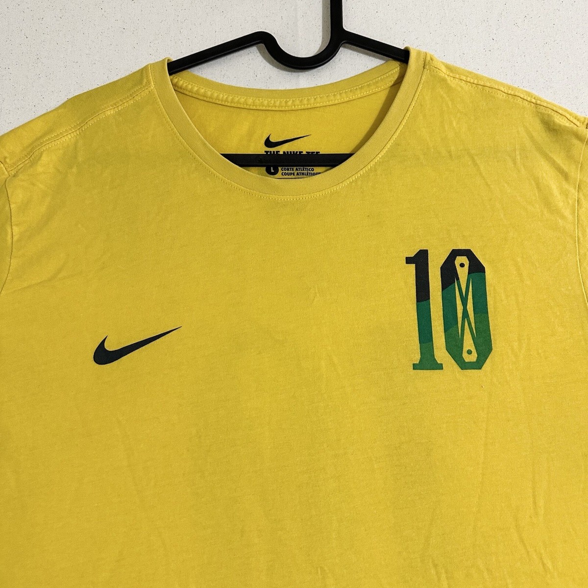 Nike Men's T-Shirt Nike Football Neymar Jr #10 Brazil Tee