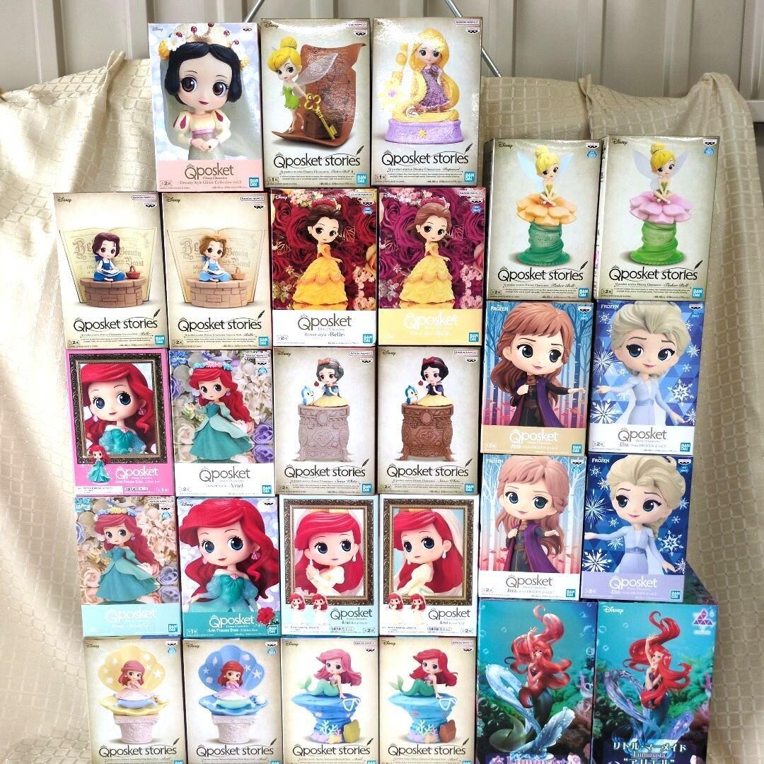 Disney princess Qposket セット 新品未開封 Q posket Disney Princess Fantasy Springs 27-piece Anna