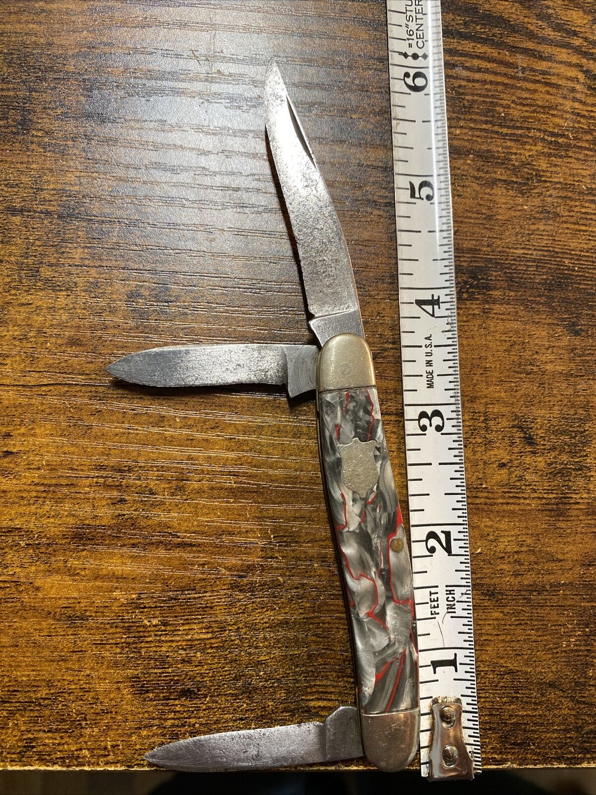 Vintage Camillus 3 blade pocket knife-4 line