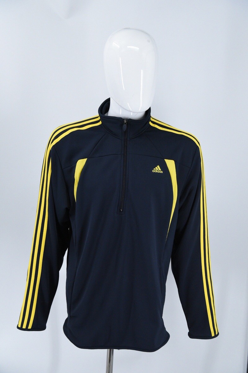 Adidas Clima365 1/2 Zip Pullover Track Jacket Mens Large Navy Blue