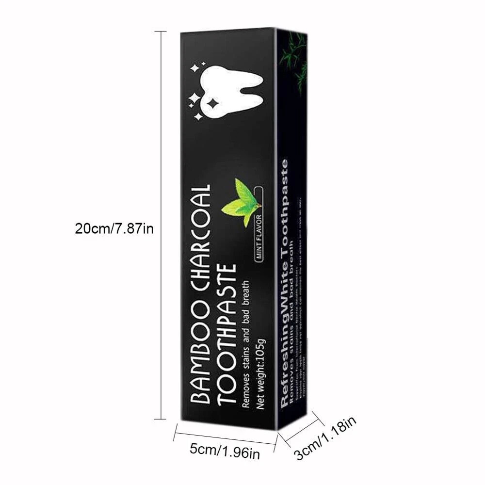 Bamboo Charcoal Whitening Toothpaste Removes Stains and Bad 105g×8boxes SHIP DHL