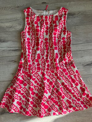 NEW! CUTE!! Crewcuts Girls Dress, sz 14 Pink White flowers dress! Cute!!
