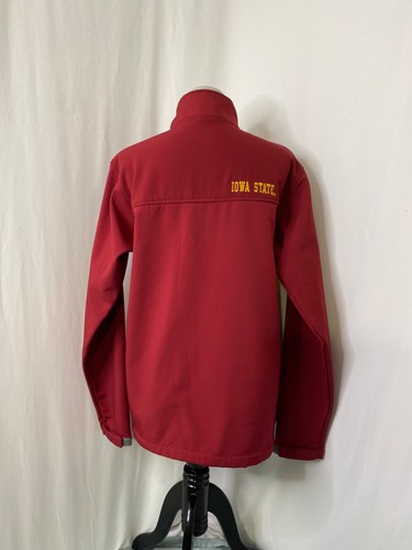 Iowa State Cyclones Jacket Men's Size Medium Pro Edge Red Softshell Long Sleeve - Picture 4 of 10