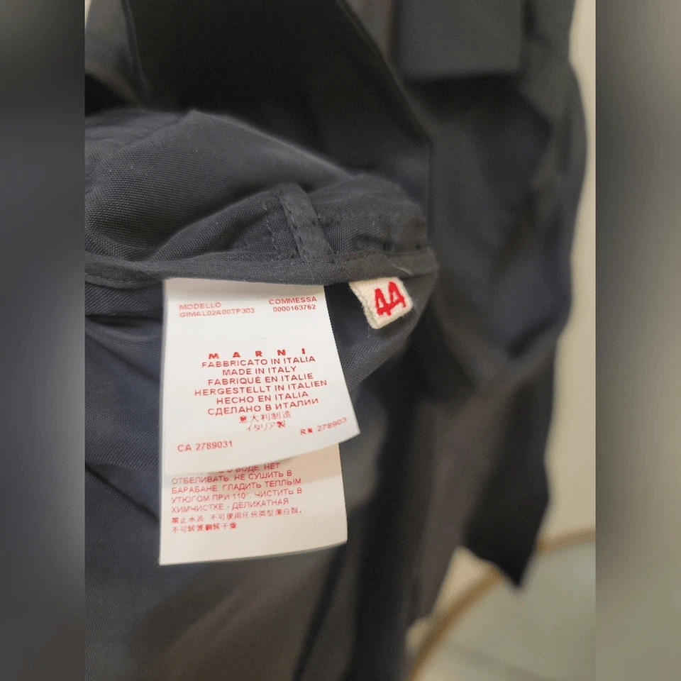 Marni Black Cropped Jacket 44 - Image 4 of 4