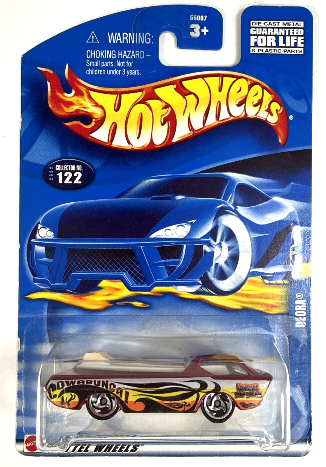 2001 Hot Wheels  Collector  DEORA #122 Cowabunga Surfboards FREE SHIPPING!