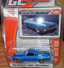 Greenlight GL Muscle 1969 Chevrolet Yenko COPO Chevelle, Blue, 1:64, NIB