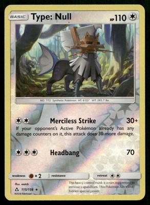 Type: Null Rare Reverse Holo Rare SM - Ultra Prism 115/156 NM