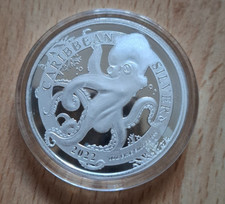 1 oz Silver 2022 - Barbados Octopus 104.18 per troy oz