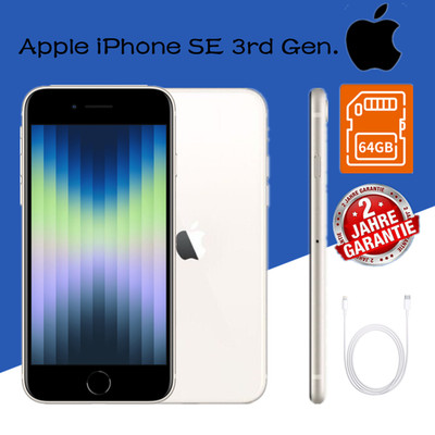 Apple iPhone SE (3. Generation) - 64GB - Polarstern (Ohne Simlock)  Versiegelte