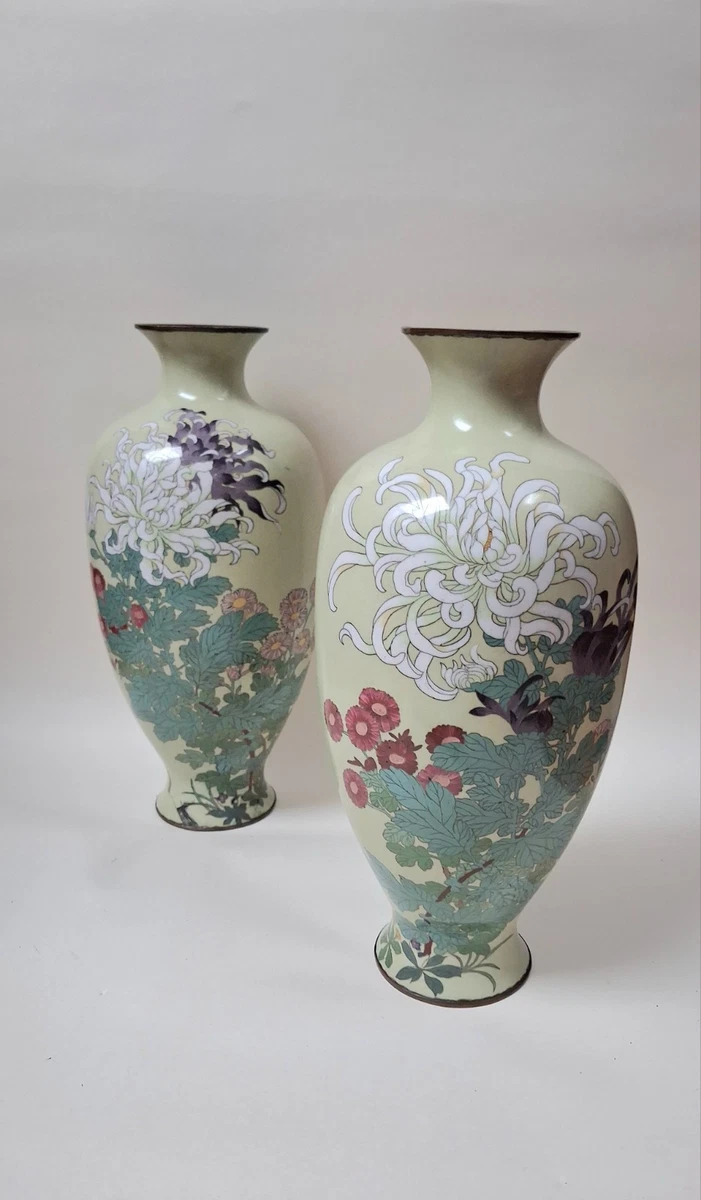 日本景泰蓝古董花瓶| eBay