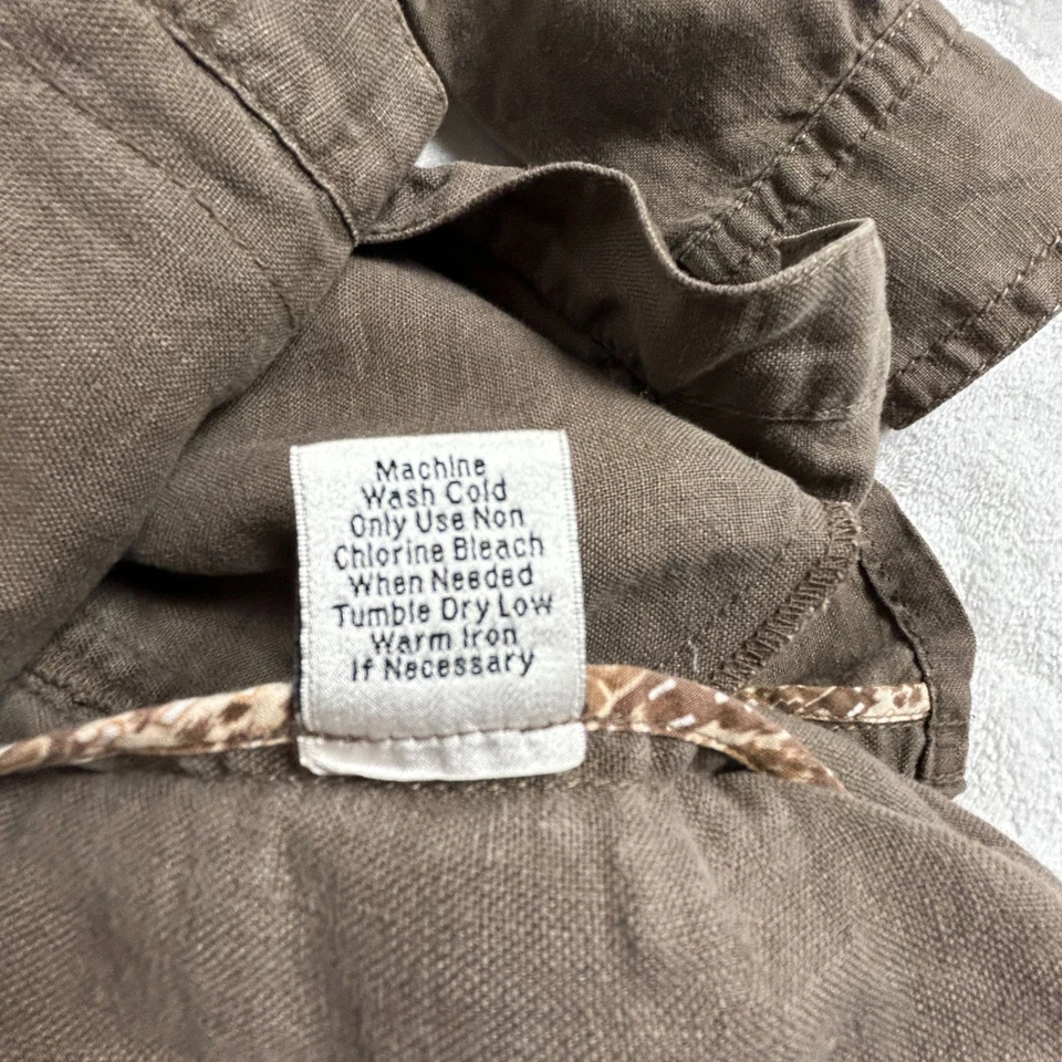 Cabi Womens Button Front Linen Utility Sahara Jacket Medium Pockets Lightweight - Image 4 of 4