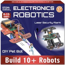 10-in-1 STEM Robotics Kit for Kids Ages 8-14 Electronics Engineering Scie...