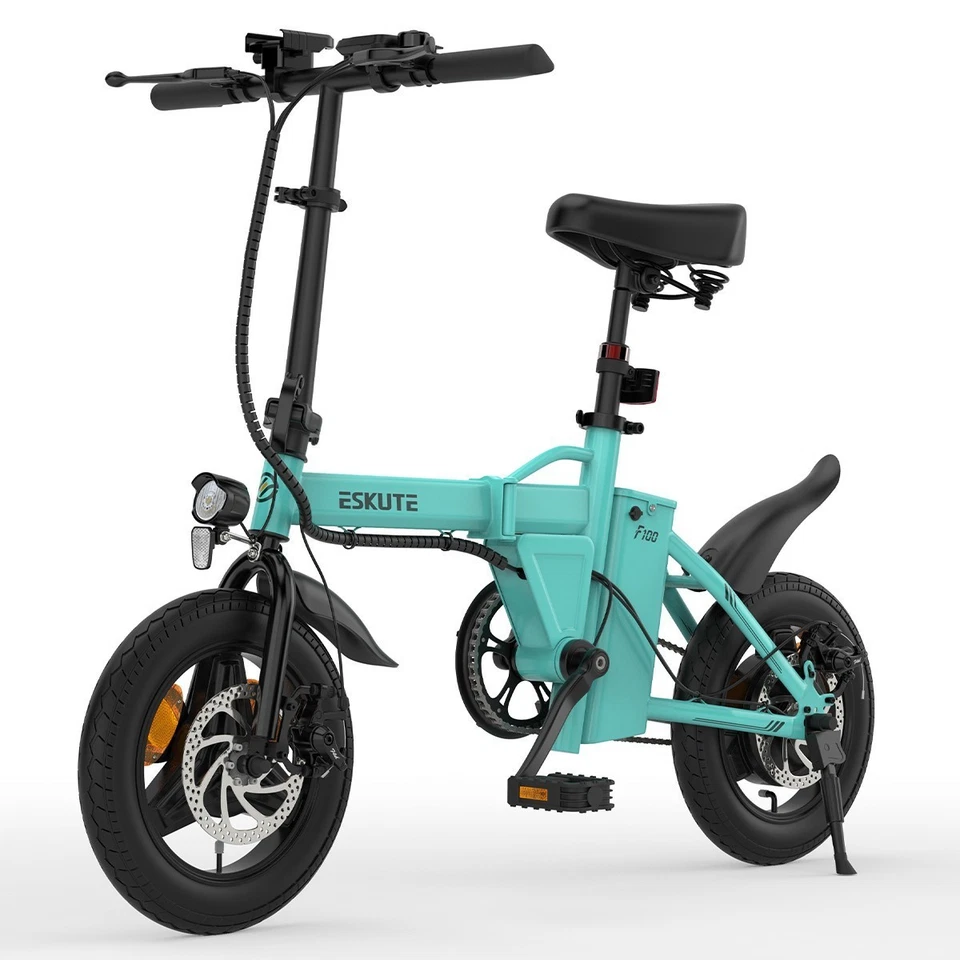 14 inch E-Folding Bike ESKUTE F100 Mini Electric Bike 36V 9Ah E-City Bike - Image 3 of 4
