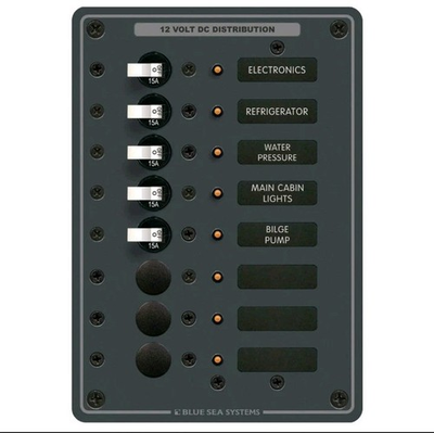 #ad #ad Blue Sea 8023 Power Distribution Panel 12V 24V DC 8 Position Marine Boat $179.89
