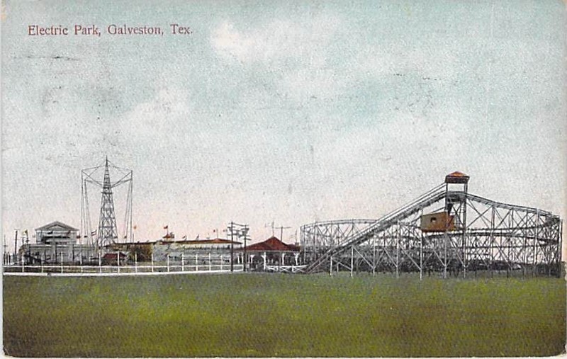 Electric Park, Galveston, Texas, Posted 1908
