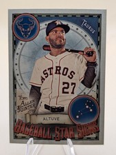 2019 Allen & Ginter Jose Altuve Baseball Star Signs insert card #BSS-11 Astros