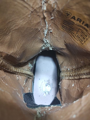 Stivali western Ariat Fatbaby pelle marrone sopracciglia cowgirl 10005904 da donna taglia 6,5 B - Foto 19 di 19
