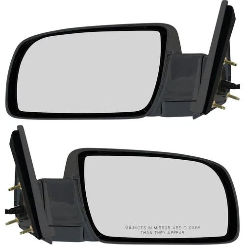 Mirror For 88-98 Chevrolet C1500 Set of 2 Driver and Passenger Side Manual Glass