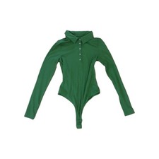 Women's Green Romper Shorts Large, Sleeveless, Pocketed, Comfortable