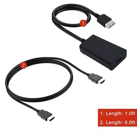 HDMI Cable & Adapter for Sega Dreamcast DC Console, True VGA Output, HD Video Qu