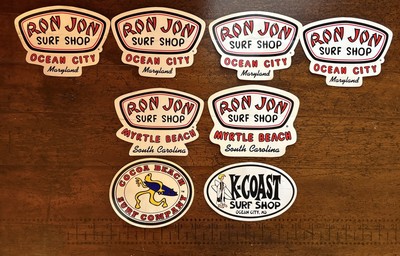 8 Ron Jon Surf Shop Cocoa Beach K Coast Stickers Maryland South Carolina
