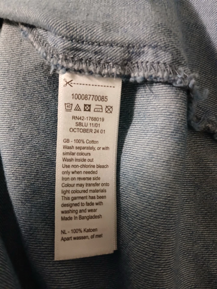 Monsoon Denim  Skirt.  Size M, 10 -12, New No Tags - Image 3 of 4