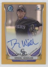 2014 Bowman Chrome Prospect Gold Refractor 29/50 Danny Winkler Daniel Auto 2t7