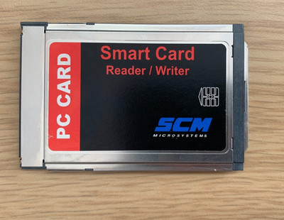 SCM Microsystems PC CARD SCR241 Smart Card Reader/Writer P/N: 903397