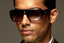 Oversize Fashion Design Men Square Sunglasses New Style Gradient Shades Hip Hop