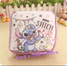 Stitch  Duckling Drawing Lady Essential Bag Zipper Pouch Makeup Bag Storage Bag