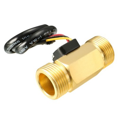 G3/4'' Hall Effect Liquid Water Flow Sensor Switch DC5V 2-45L/min SEN-HZ43WB