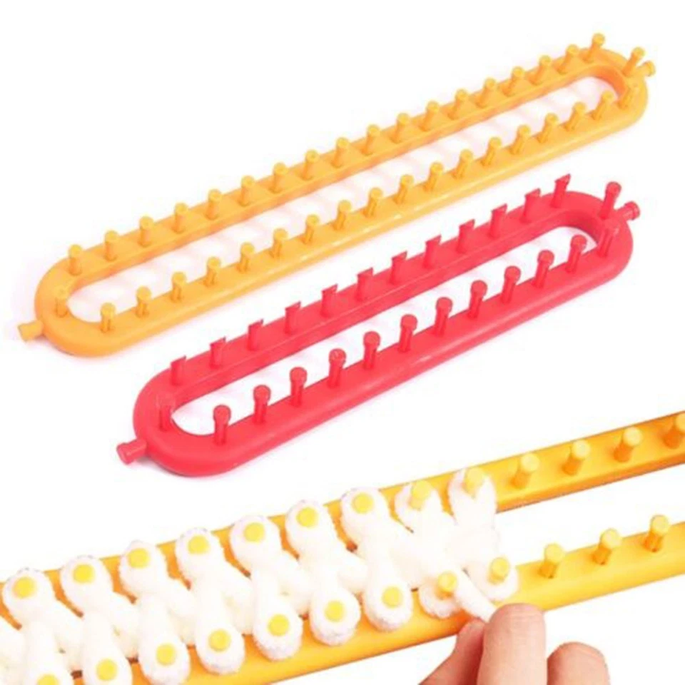 Craft Scarf Knitting Knitting 产品标题中的短语包括: Knitting Kit Set Red Scarf Craft Tools - Image 4 of 4