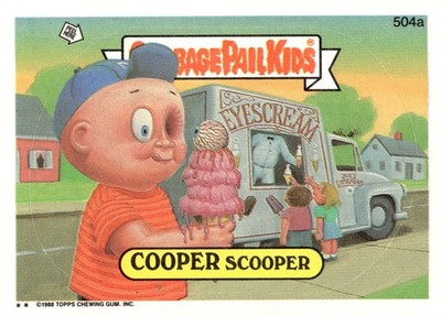 Garbage Pail Kids Topps Series 13 #504a Cooper Scooper